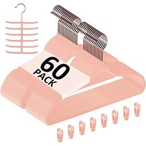 VECELO Premium Velvet Clothes Hangers Suit Heavy Duty (60 Pack)